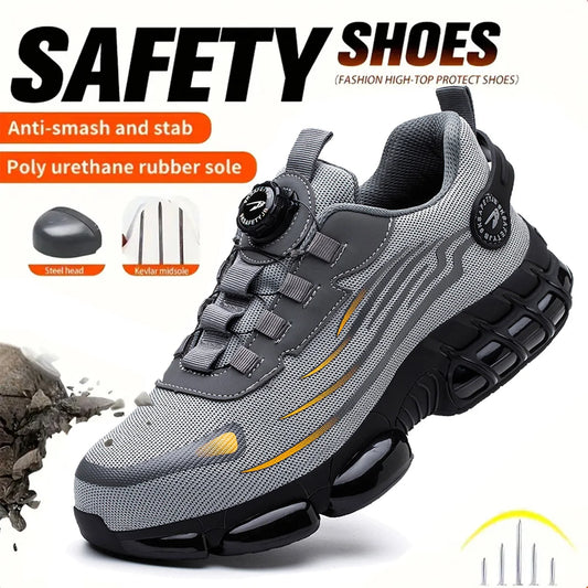 Men's Breathable Safety Shoes Anti Smash And Anti Puncture
