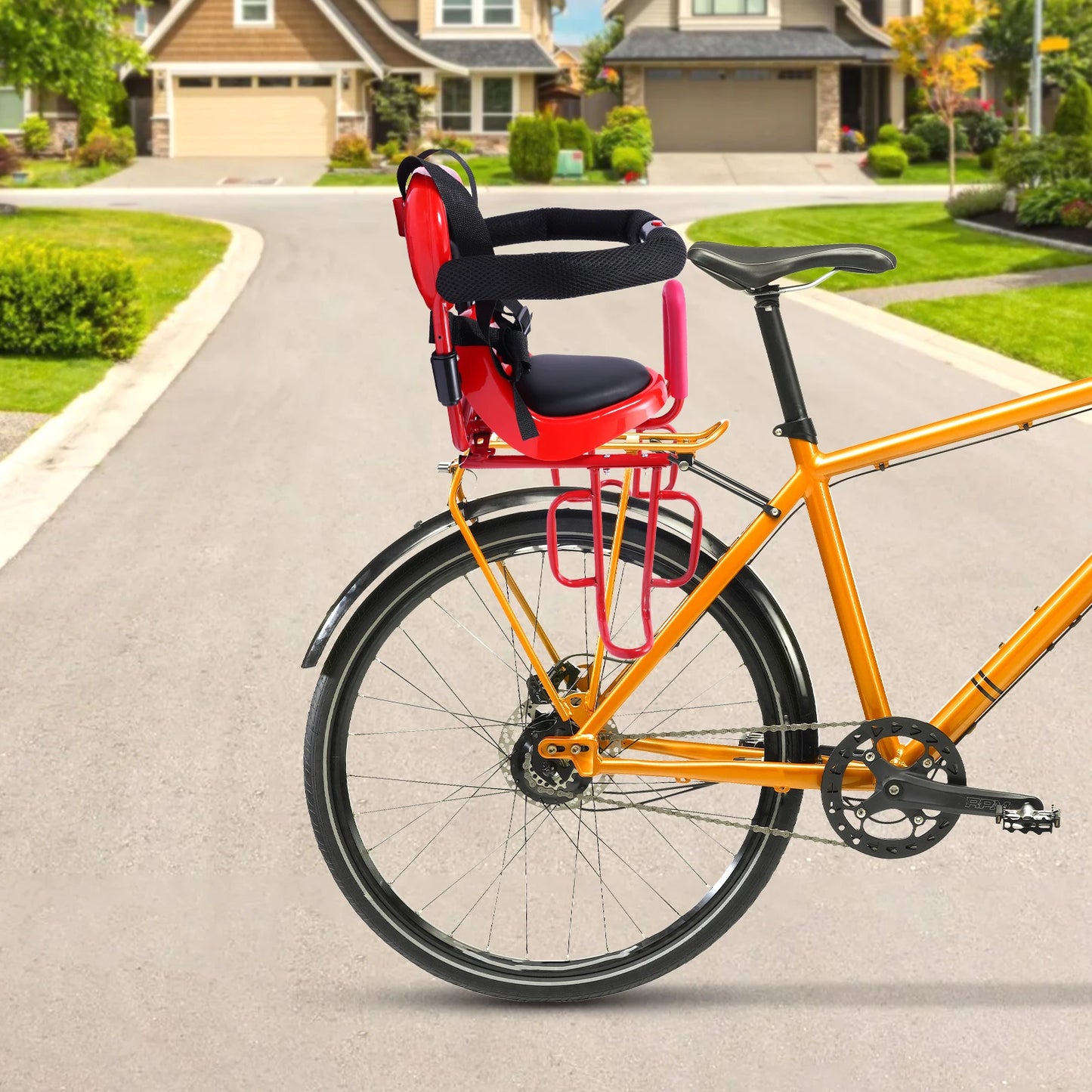 Rear Mounted Child Bike Seat Safe Toddler Bicycle Carrier