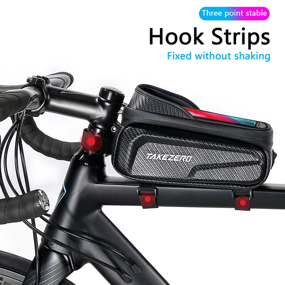 Function Waterproof Hard Shell Bicycle Bag Phone Holder