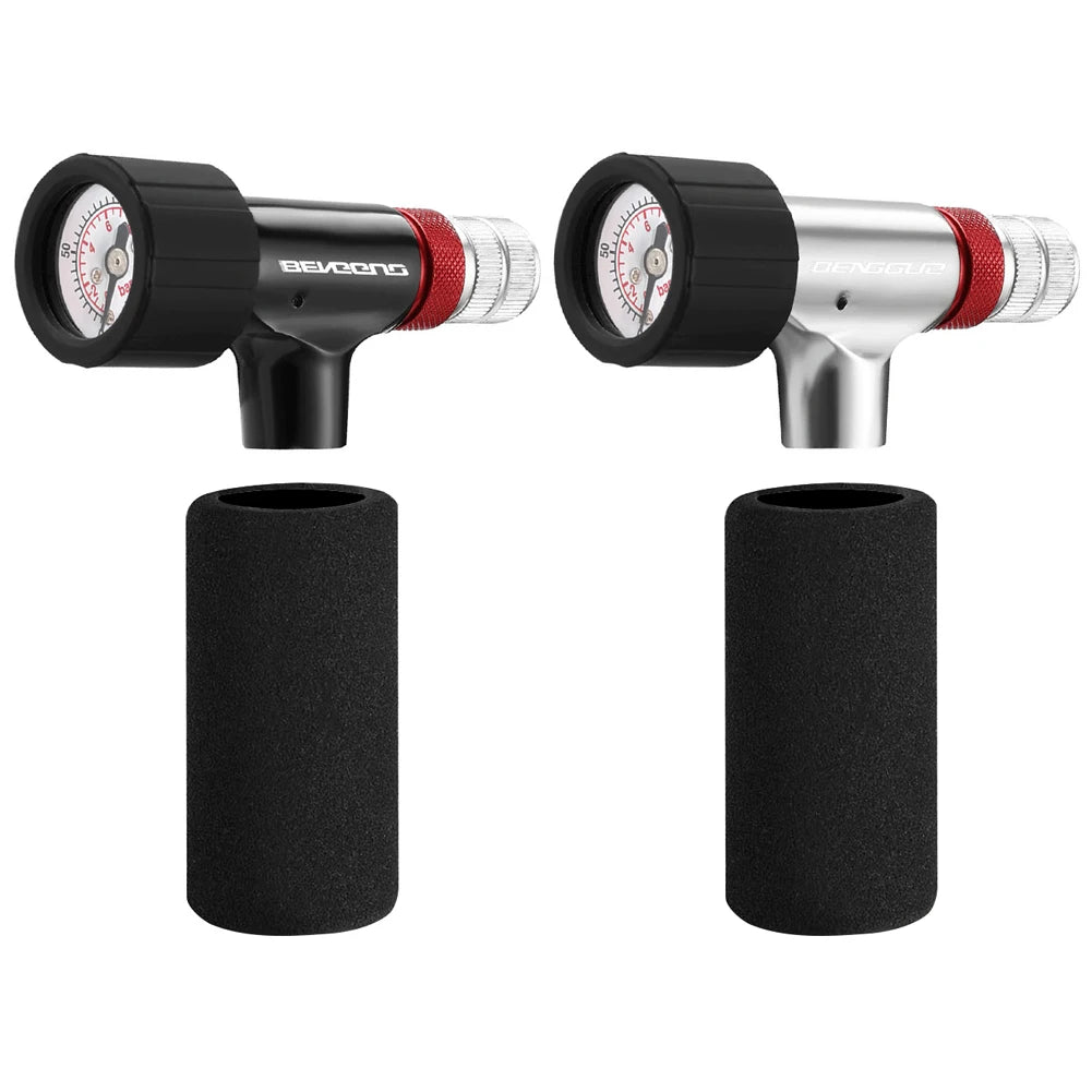 Hign-concerned CO2 Bicycle Pump With Sponge Cover Cap