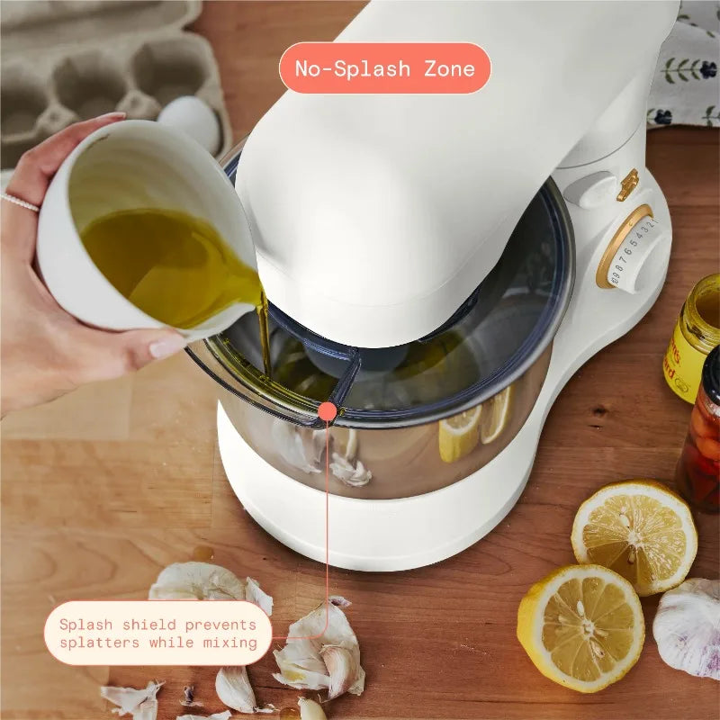 HAOYUNMA 3.5 Qt Stand Mixer Tilt Head Rose Drew Barrymore
