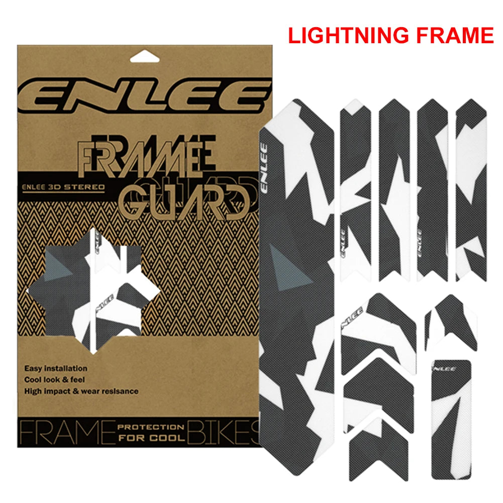 Enlee 3D Front Fork Bike Frame Protector Sticker Guard