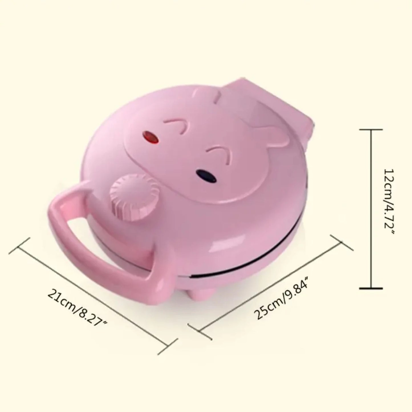 220V  Automatic Cake Machine Mini Cartoon Waffle Sandwich Baking Multifunction Breakfast Maker UK Plug