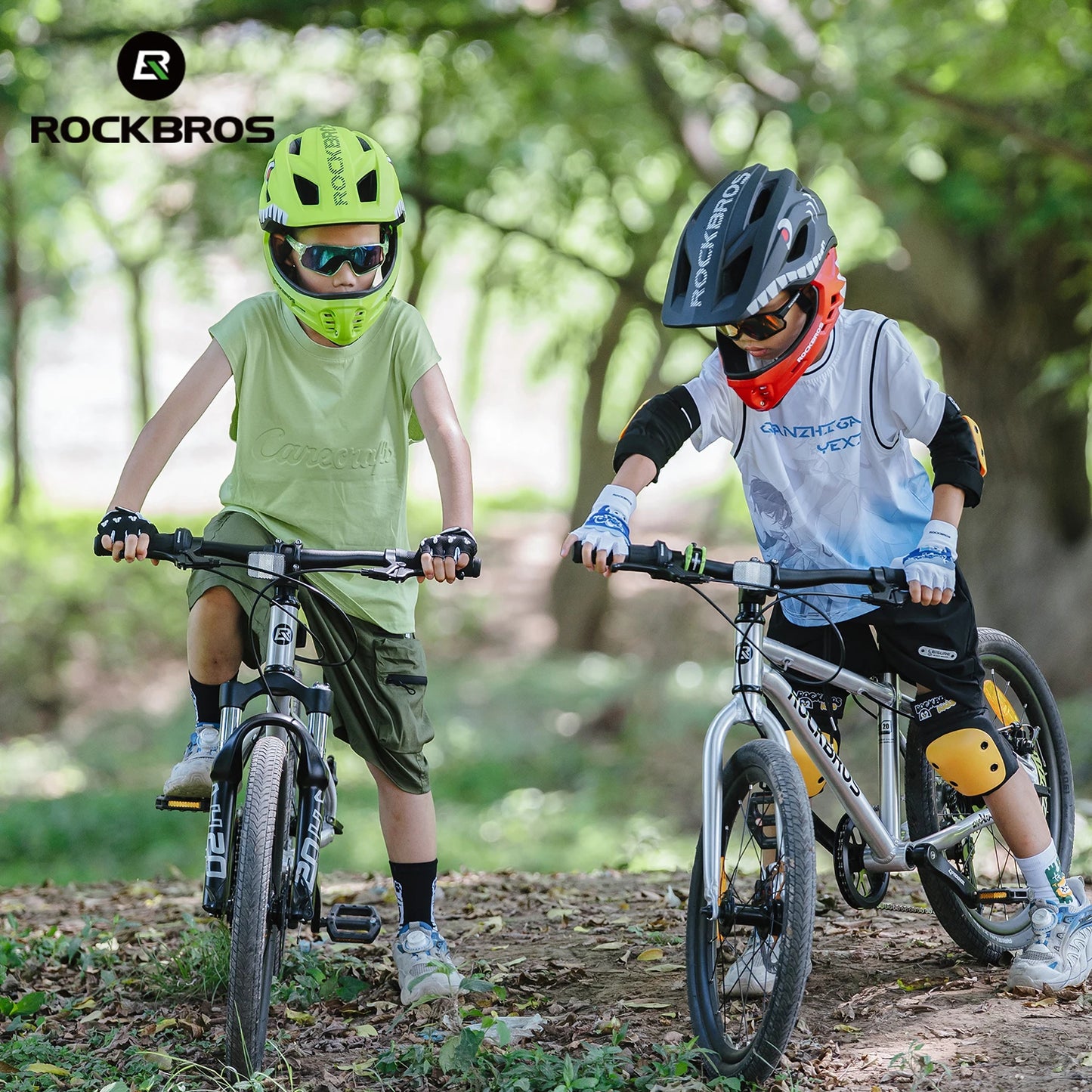 RockBros Child Cycling Helmet Detachable Full Face Safety