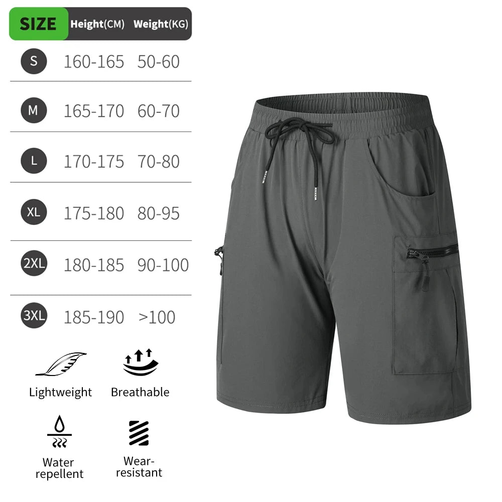 WOSAWECN MTB Shorts 2 In 1 Mountain Bike Padded Quick Dry