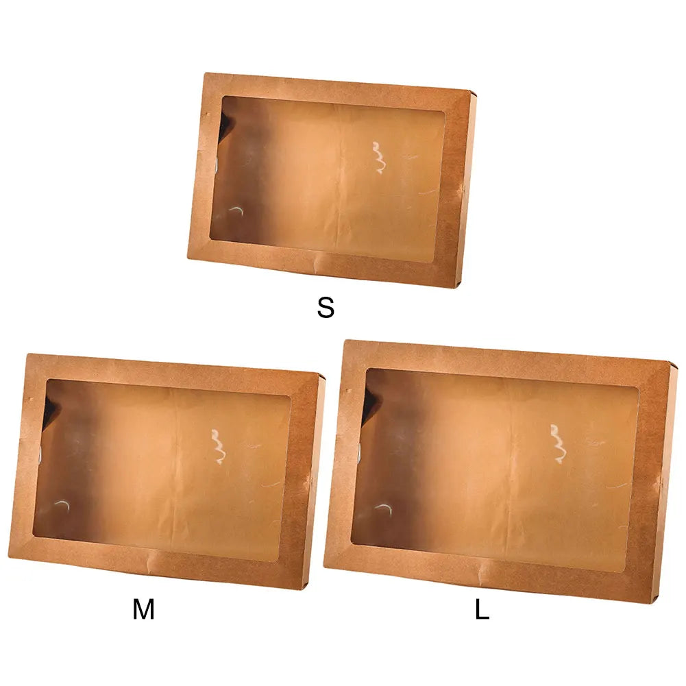 2Pcs Picnic Bakery Boxes Disposable Fried Chicken Paper Box Picnic Food Container Birthday Party Supplies