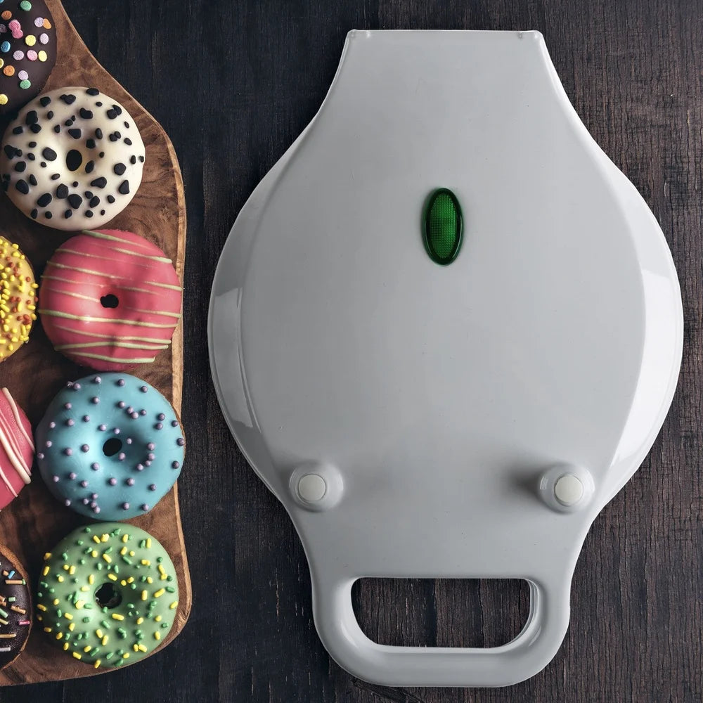 Nonstick Mini Donut Maker Machine Home Baking Healthy Treats Easy Clean Fun Activity with Kids Up to 7 Donuts at Once