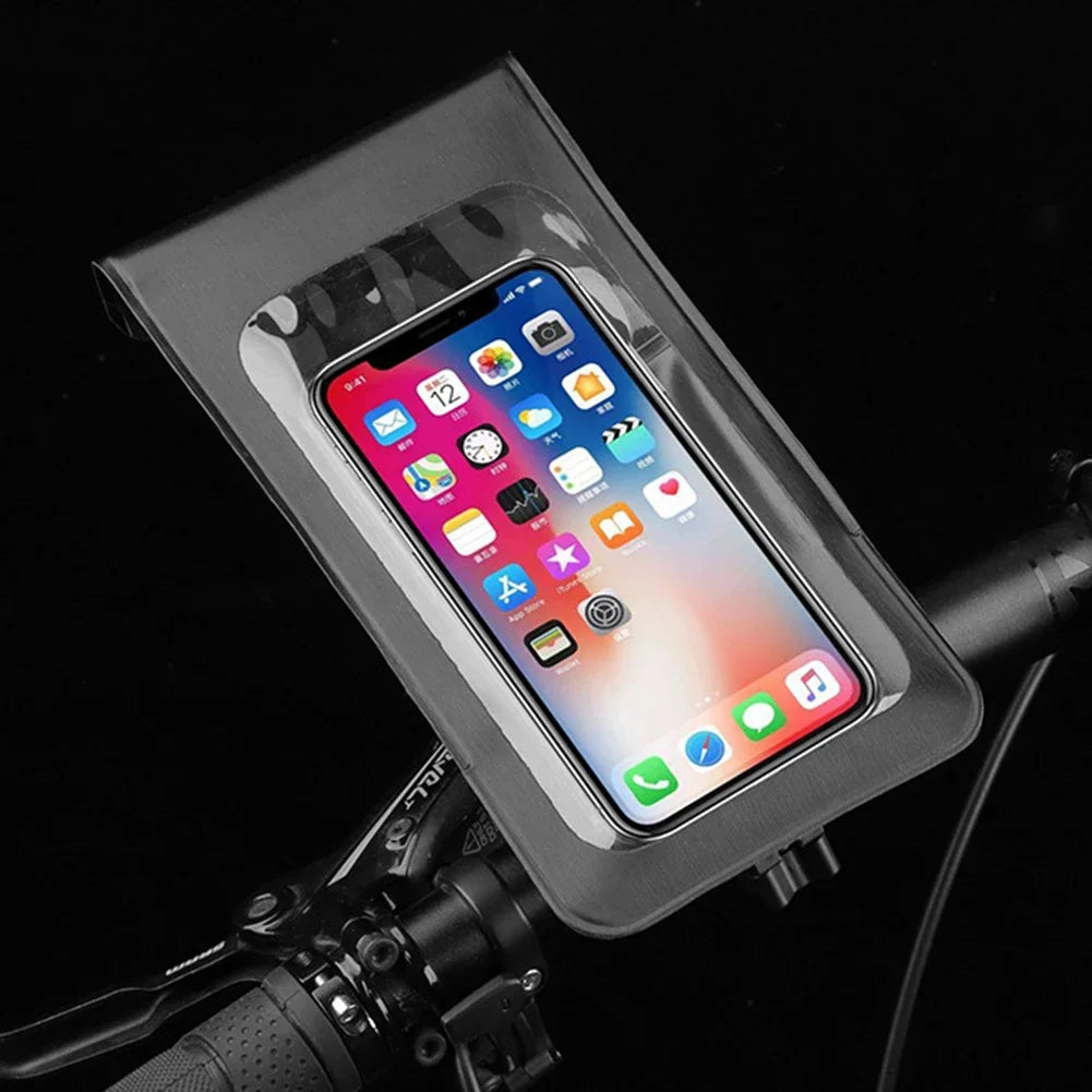 AZURAOKEY Waterproof Bicycle Handlebar Phone Holder Bag