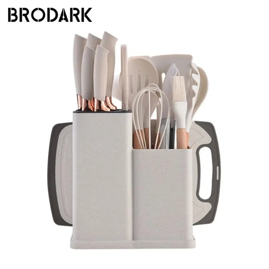 Hign-concerned 19P Silicone Kitchenware Set With Tools