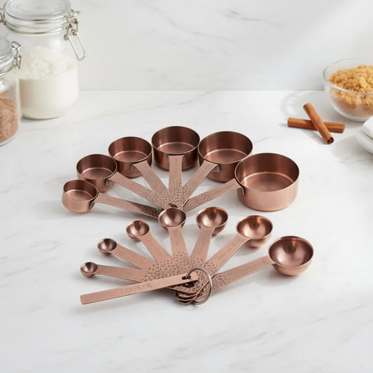 Stainless Steel Measuring Cups and Spoons Set 13 Pieces