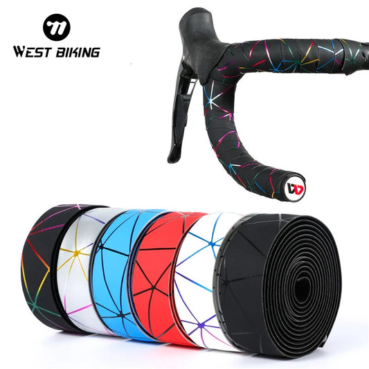 West Biking Geometric Pattern Handlebar Tape EVA PU