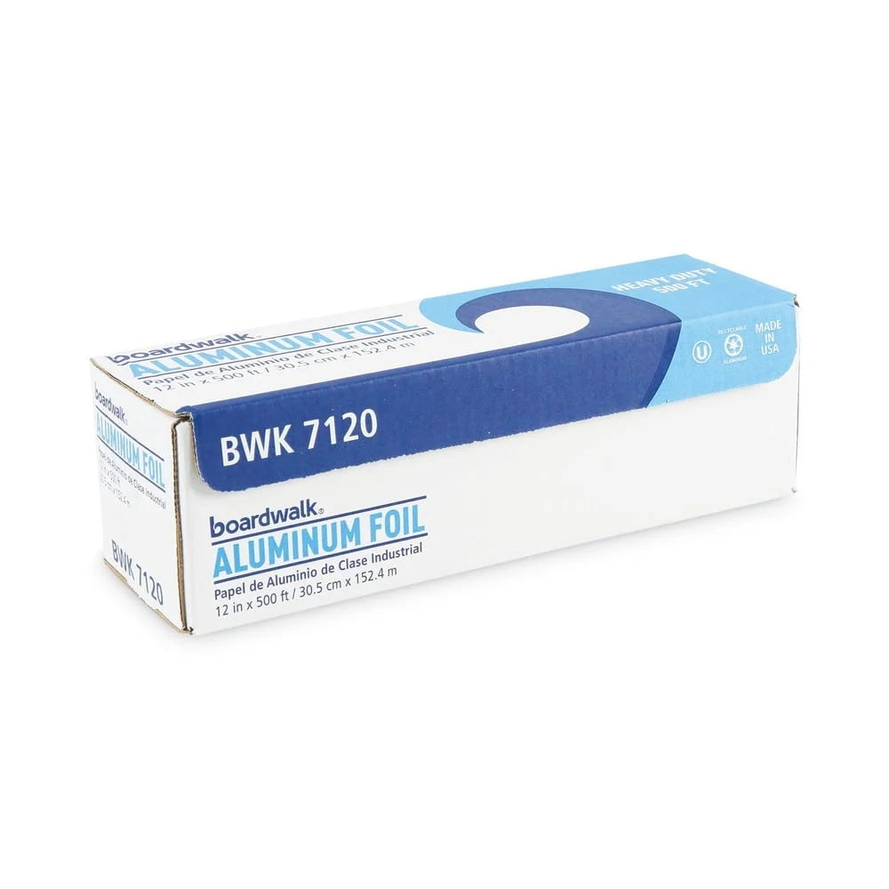 Heavy Duty Aluminum Foil Roll 12 Inch 500 Feet Strong Durable Food Wrap Baking Freezing Wrapping with Cutting Edge