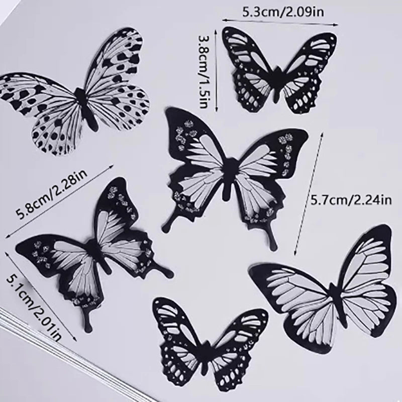Zhejiang Butterfly Cake Decorations 6To18Pcs For Birthday