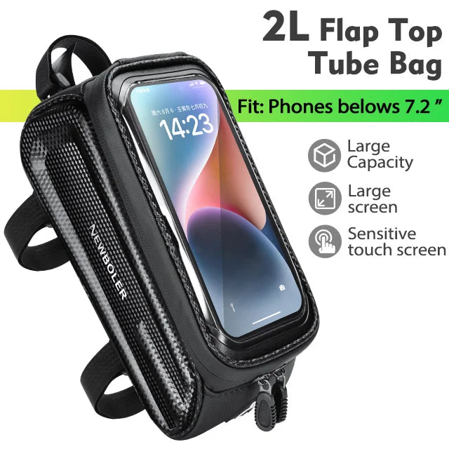 NEWBOLER Frame Front Tube Bike Bag Waterproof Phone Case