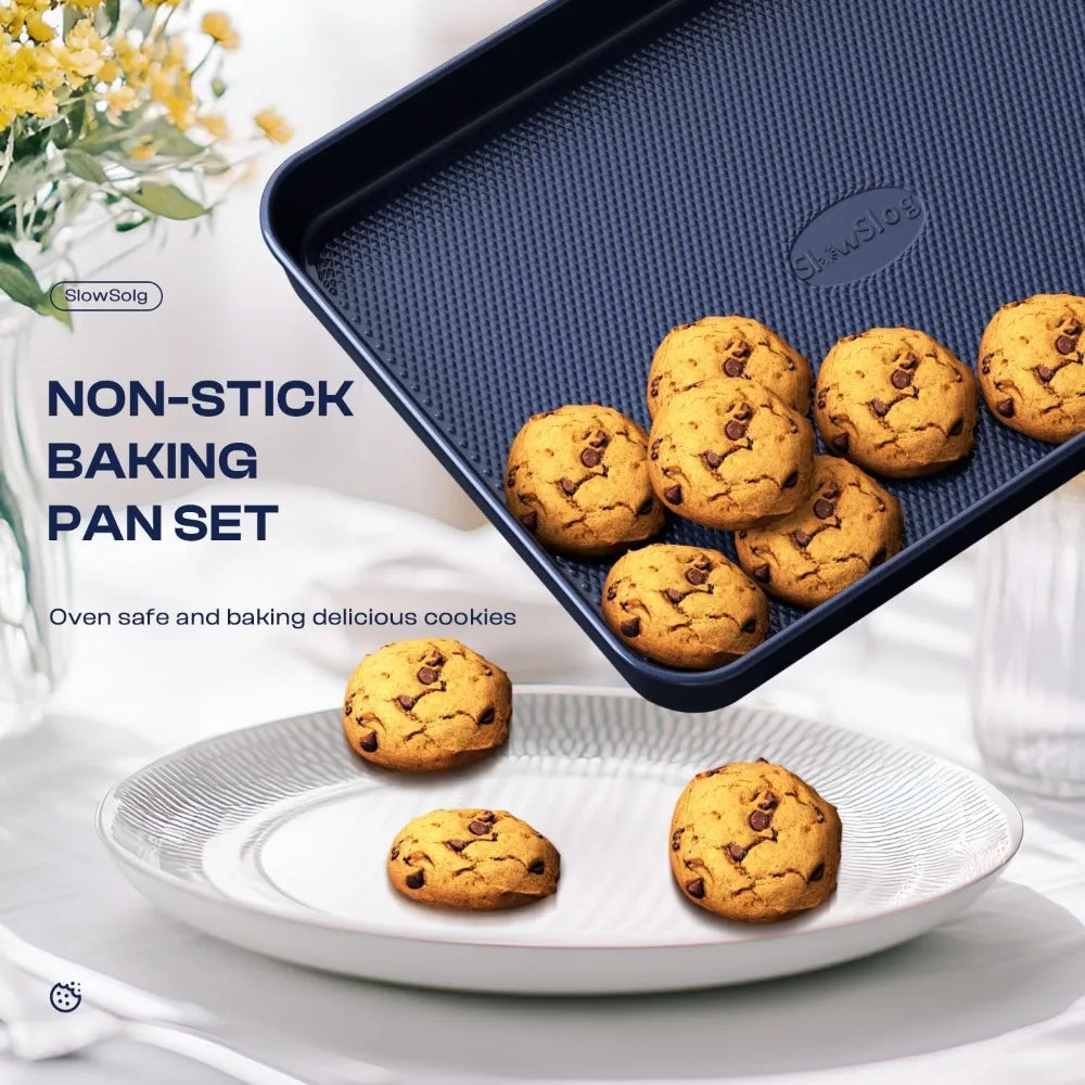 Nonstick Bakeware Set Baking Sheets And Cookie Pans