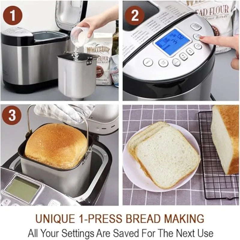 Hign-Concerned 29 In 1 Smart Bread Machine Gluten Free