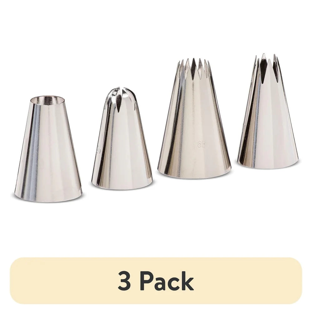 XMSJ Stainless Steel Cake Decorating Tips Set 3 Pack