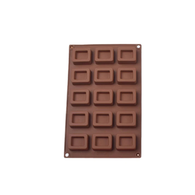 Hign-Concerned Square Donut Silicone Mold Chocolate Cakes