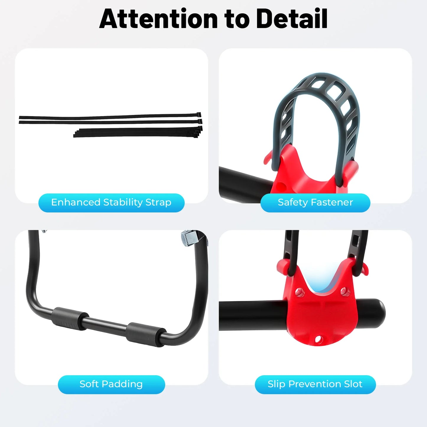 Folded 3 Bike Trunk Mount Rack Universal Car Carrier