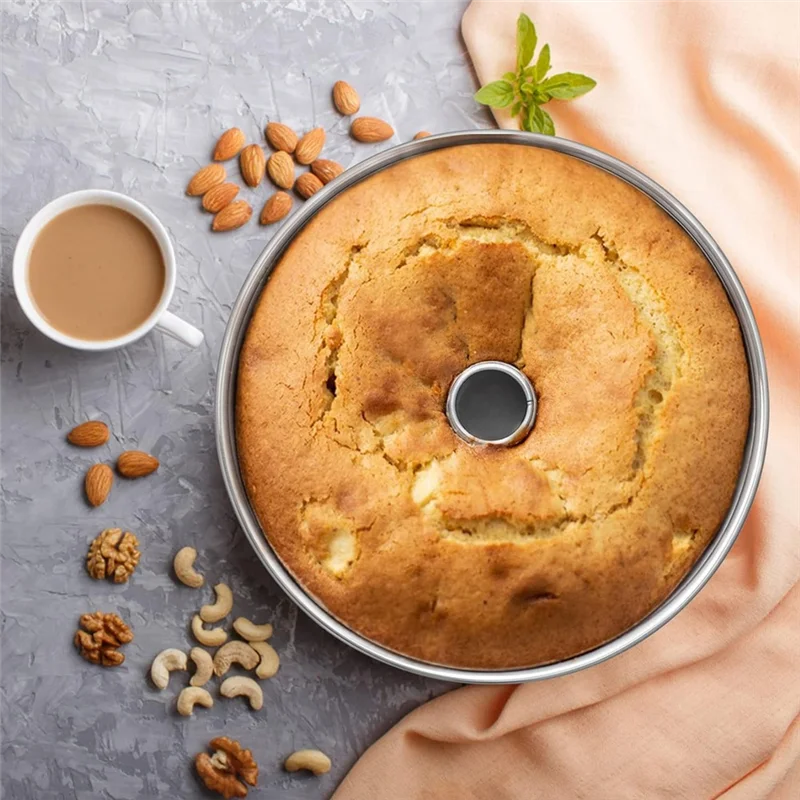 Hign Concerned Angel Food Cake Pan Set Fluted Tube Pans