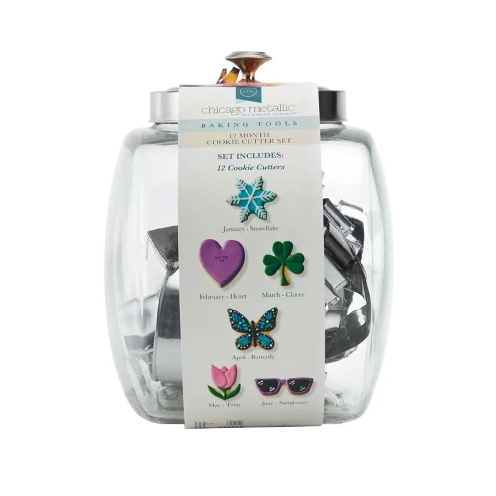 PDQCookie Tools Cookie Cutter Set Snowflake Heart Butterfly