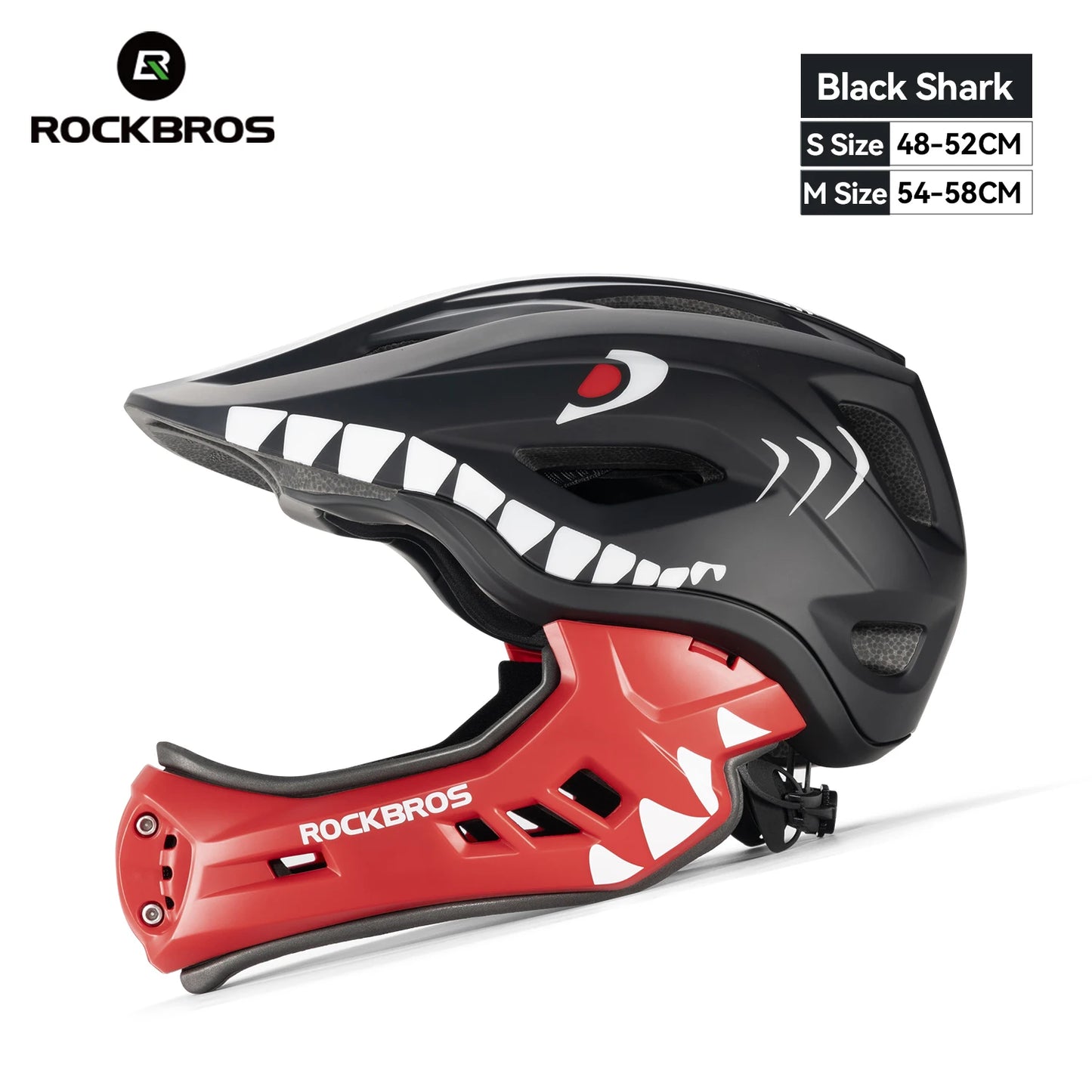 RockBros Child Cycling Helmet Detachable Full Face Safety