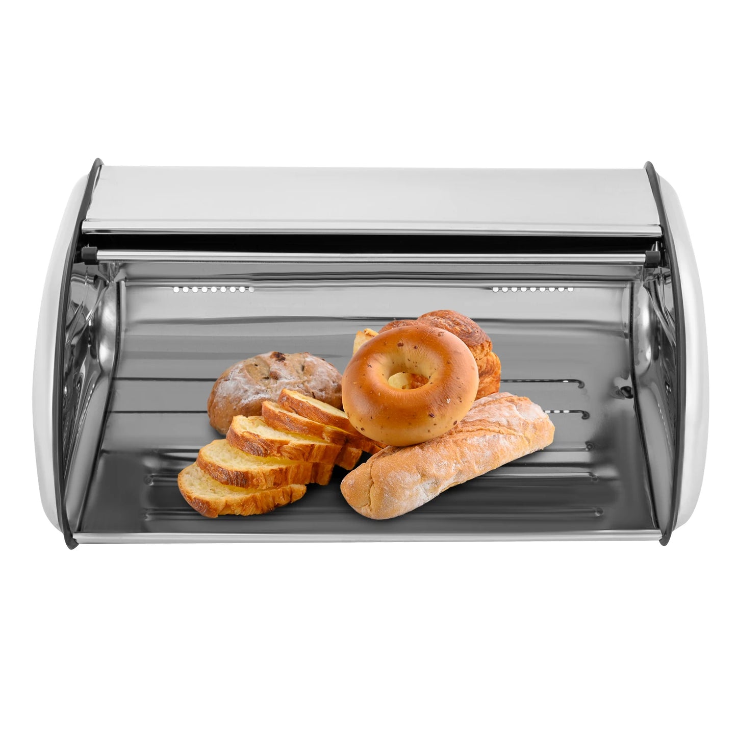 Bymaocar Stainless Steel Bread Box Kitchen Storage Unit