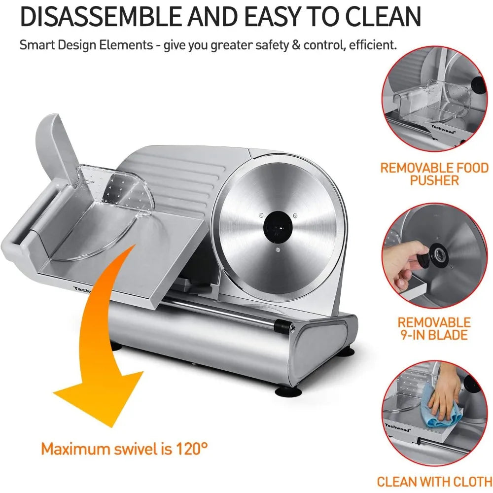 Hign-concerned Meat Slicer Electric Removable Blade Deli