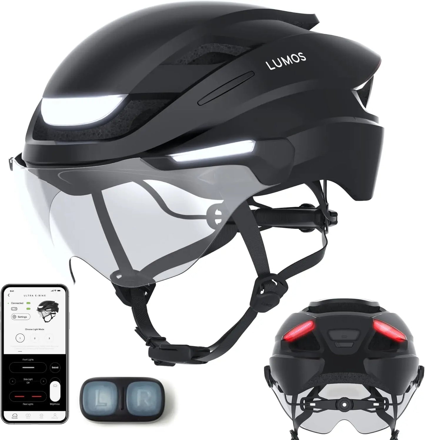 Hignconcerned Smart Bike Helmet With Front And Rear Leds