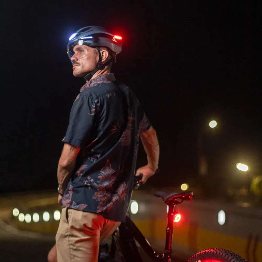 Hignconcerned Smart Bike Helmet With Front And Rear Leds