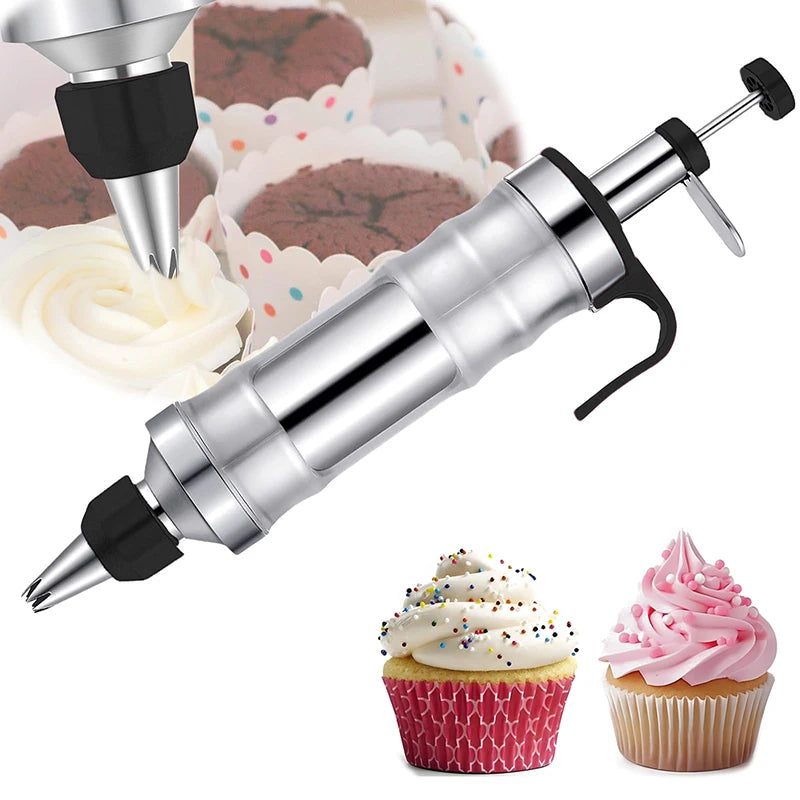 Cake Tools Decorating Syringe Set Frosting Piping Gun