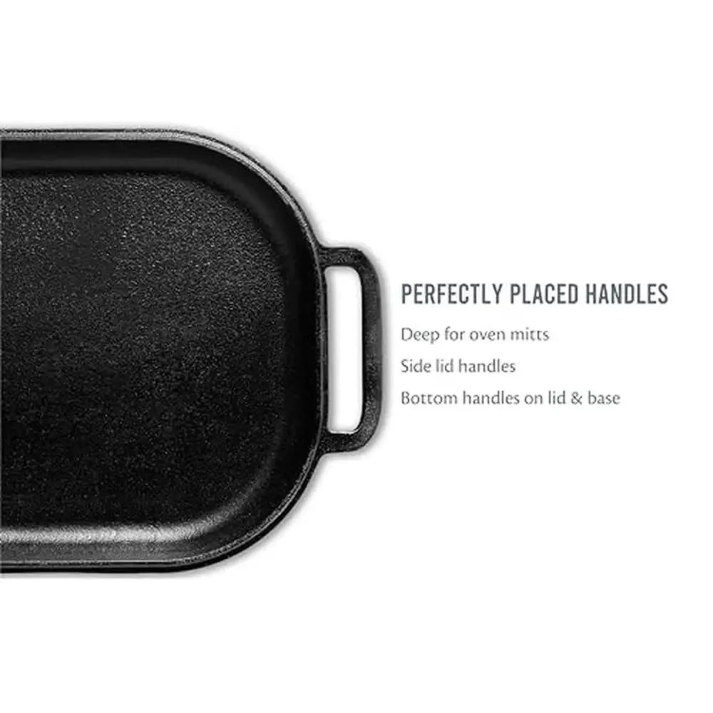 XMSJ Cast Iron Loaf Pan With Lid Homemade Bread Pan