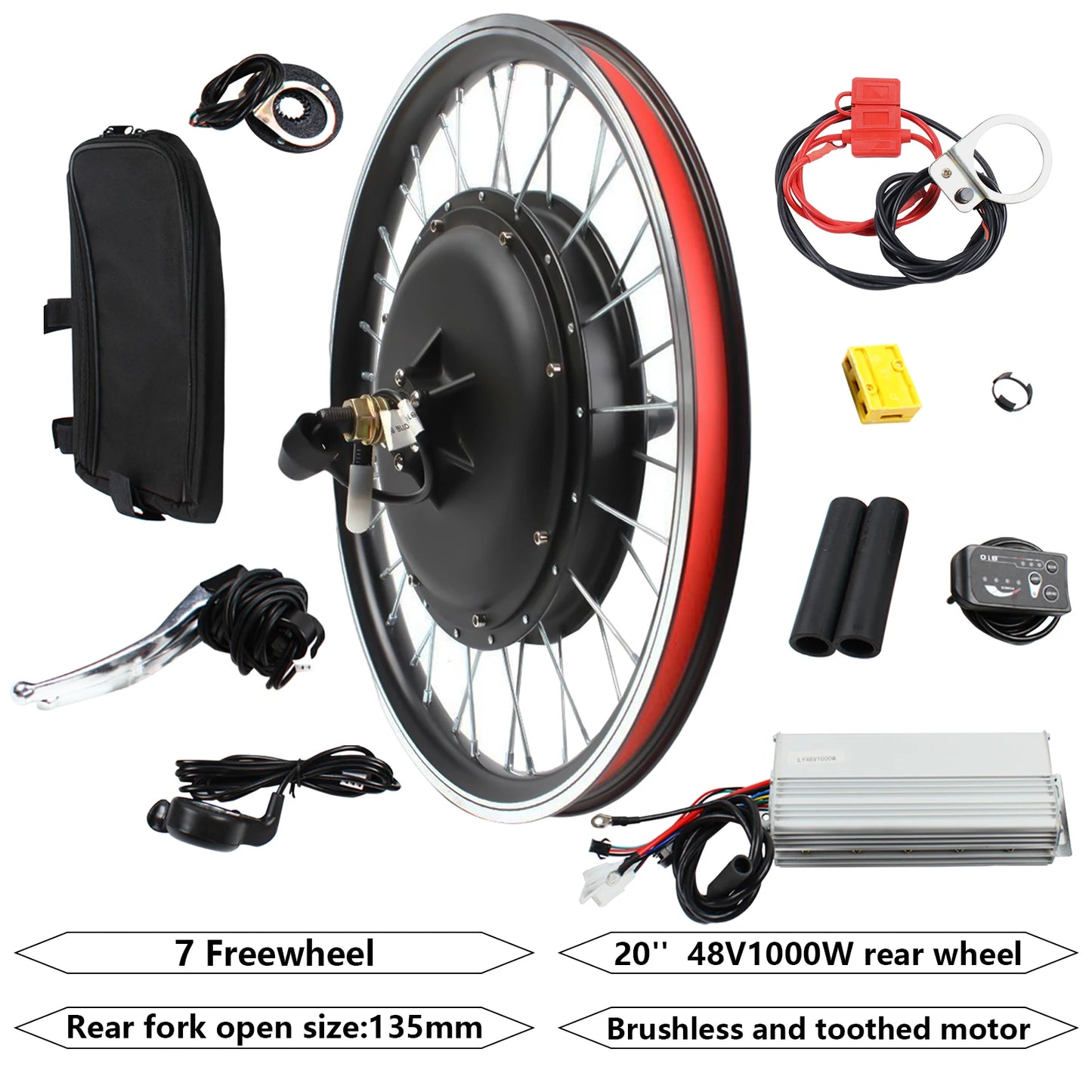 Hign-concerned 48V 1000W Front Wheel E Bike Conversion Kit
