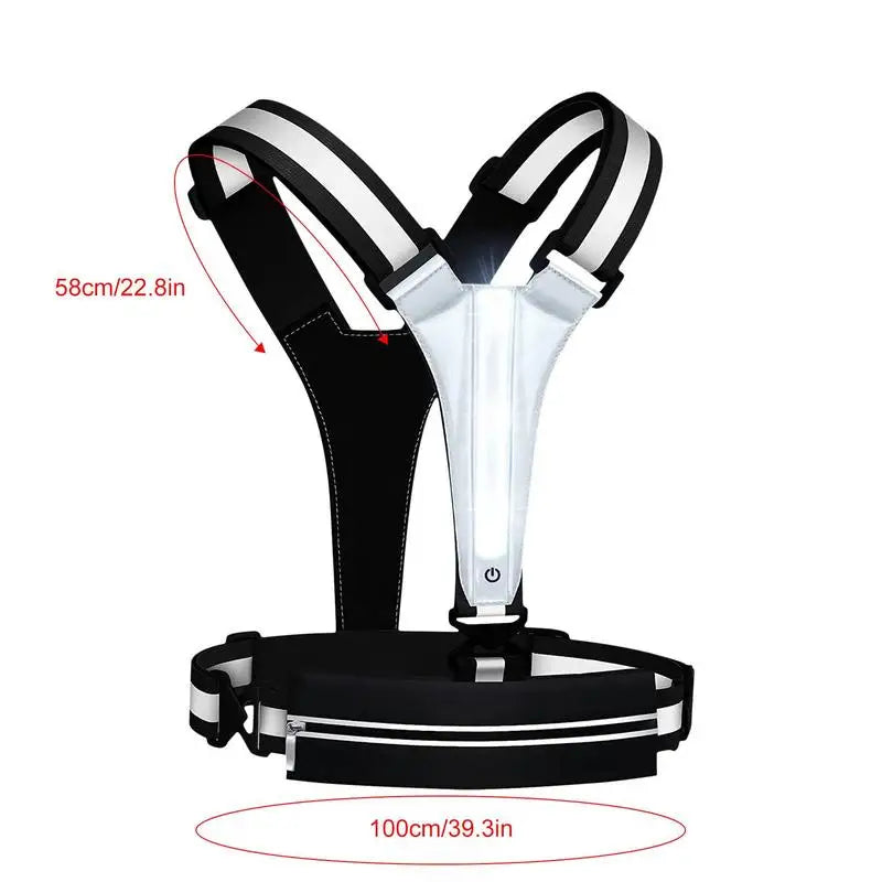 Guangdong Running Light Vest USB Reflective Gear For Runners