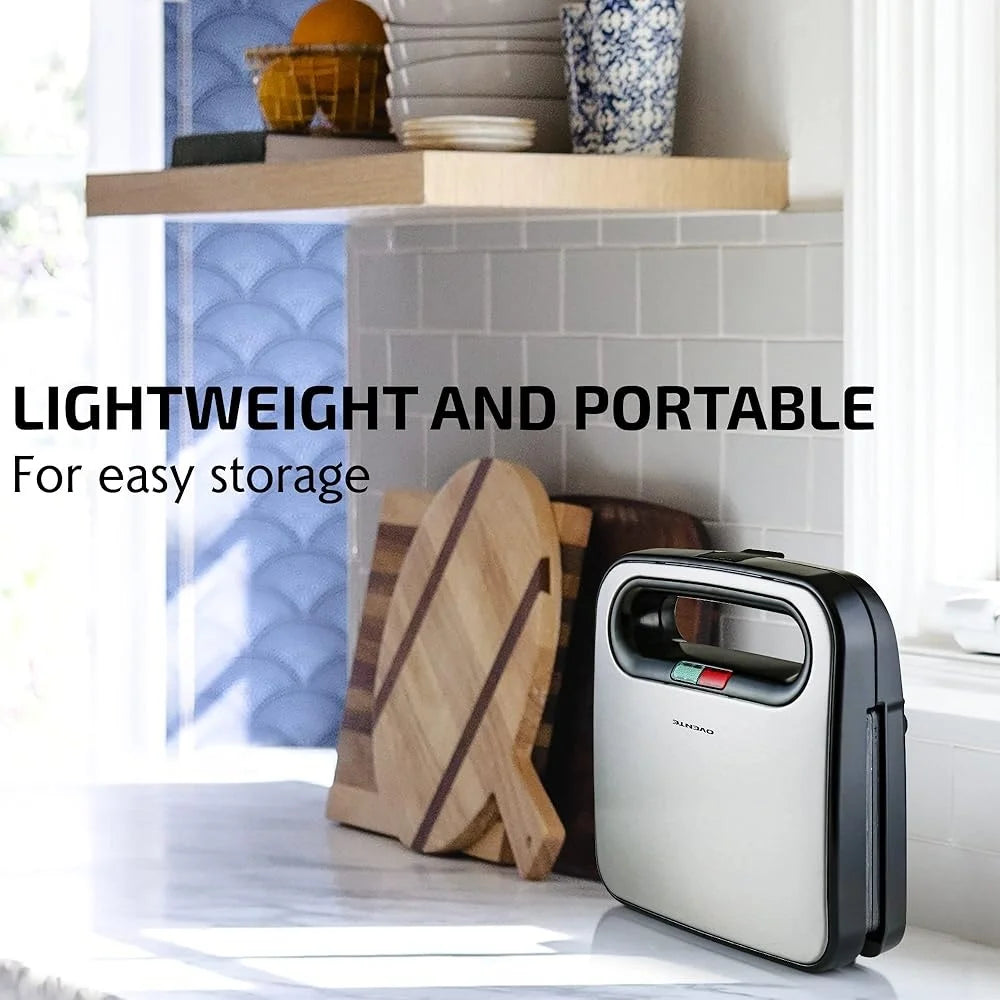 XMSJ Electric Sandwich Maker With Nonstick Plates Clean