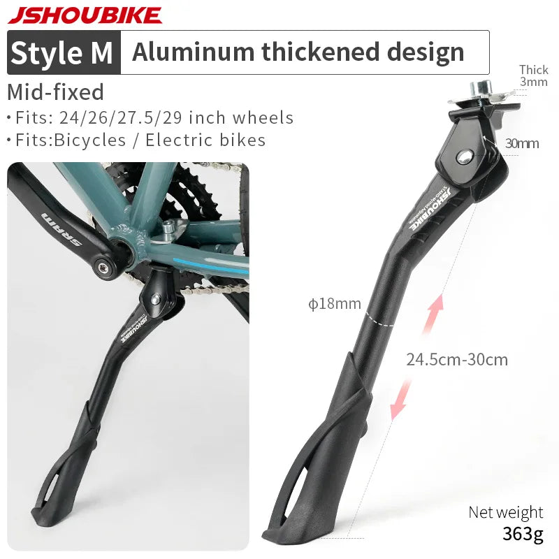 JSHOU BIKE Adjustable Bicycle Kickstand Aluminium Alloy MTB