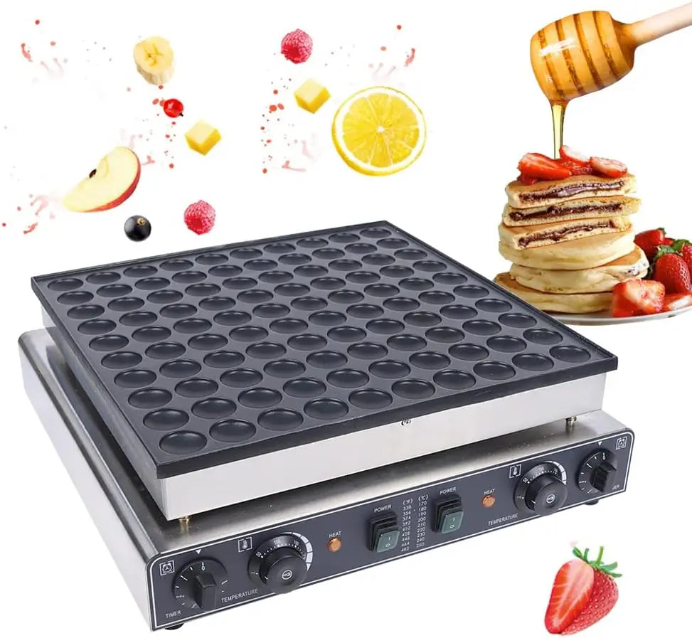 Iosn Mini Dutch Pancake Maker Waffle Iron Nonstick 110V