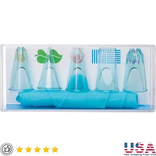 DUTRIEUX 6 Cake Decorating Set With Silicone Pastry Bag