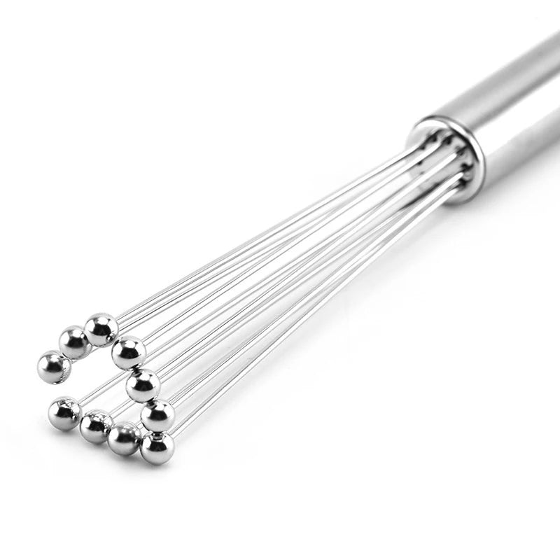 Feature Stainless Steel Ball Bead Whisk Egg Mixer Kitchen