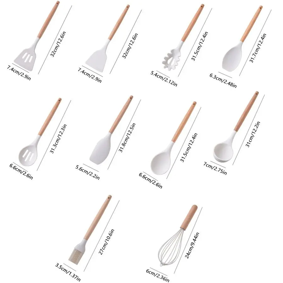Hign-concerned 19P Silicone Kitchenware Set With Tools