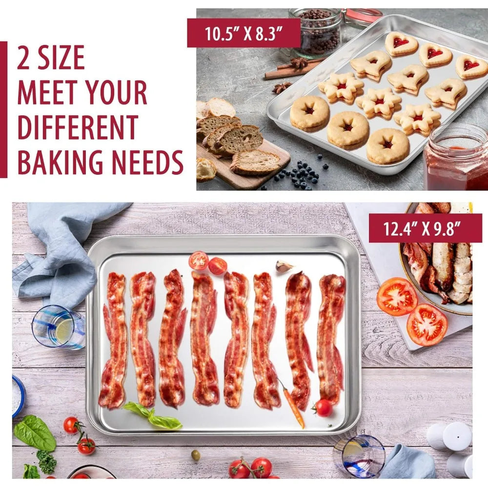 E-Far Stainless Steel Bakeware Set With Cake Pans Everyday