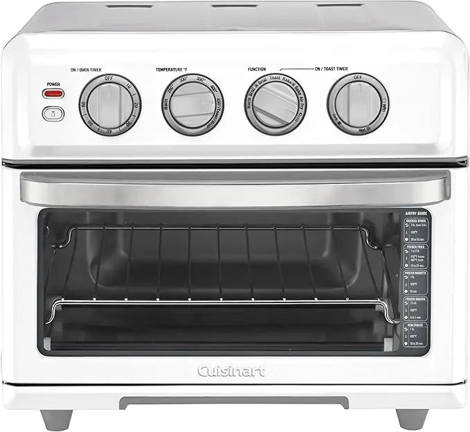 Cuisinart Air Fryer + Convection Toaster Oven, 8-1 Oven with Bake, Grill, Broil & Warm Options, Stainless Steel, TOA-70