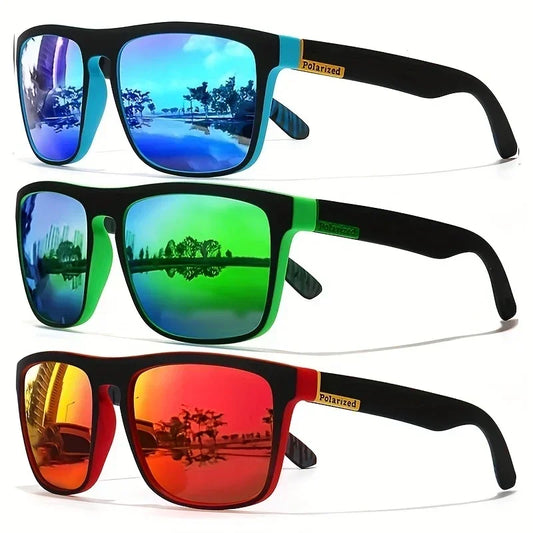 Vintage Square Polarized Sunglasses UV400 For Men Women