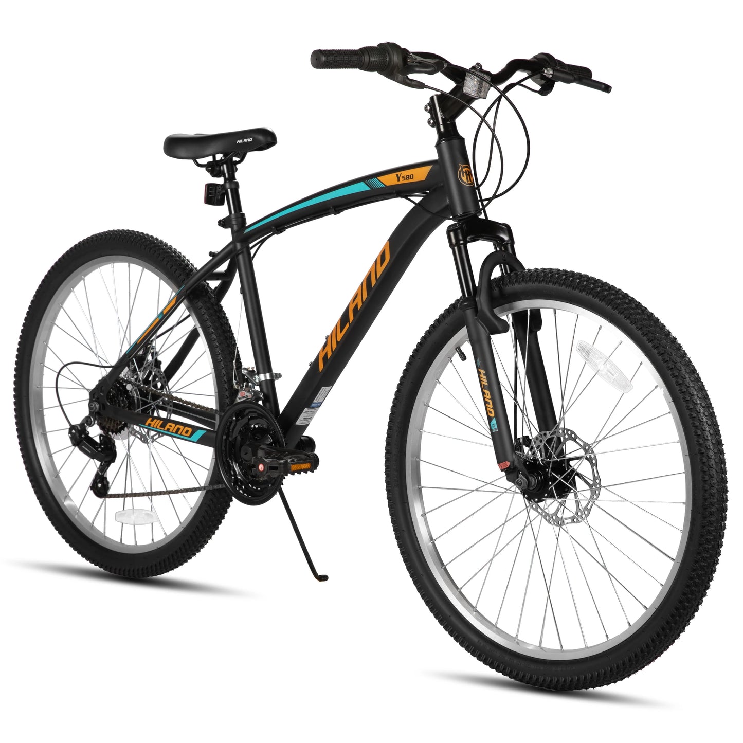 HILAND Mountain Bicycle Dual Disc Brakes Suspension Fork