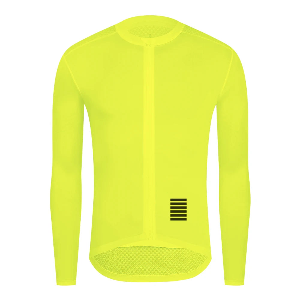 YKYWBIKE Mens Long Sleeve Cycling Jersey Pro Team Jersey