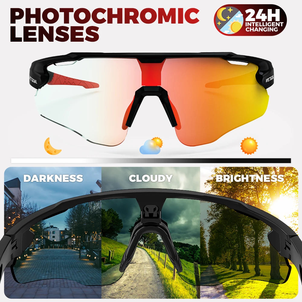 VICTGOAL Photochromic Sports Sunglasses Unisex UV400