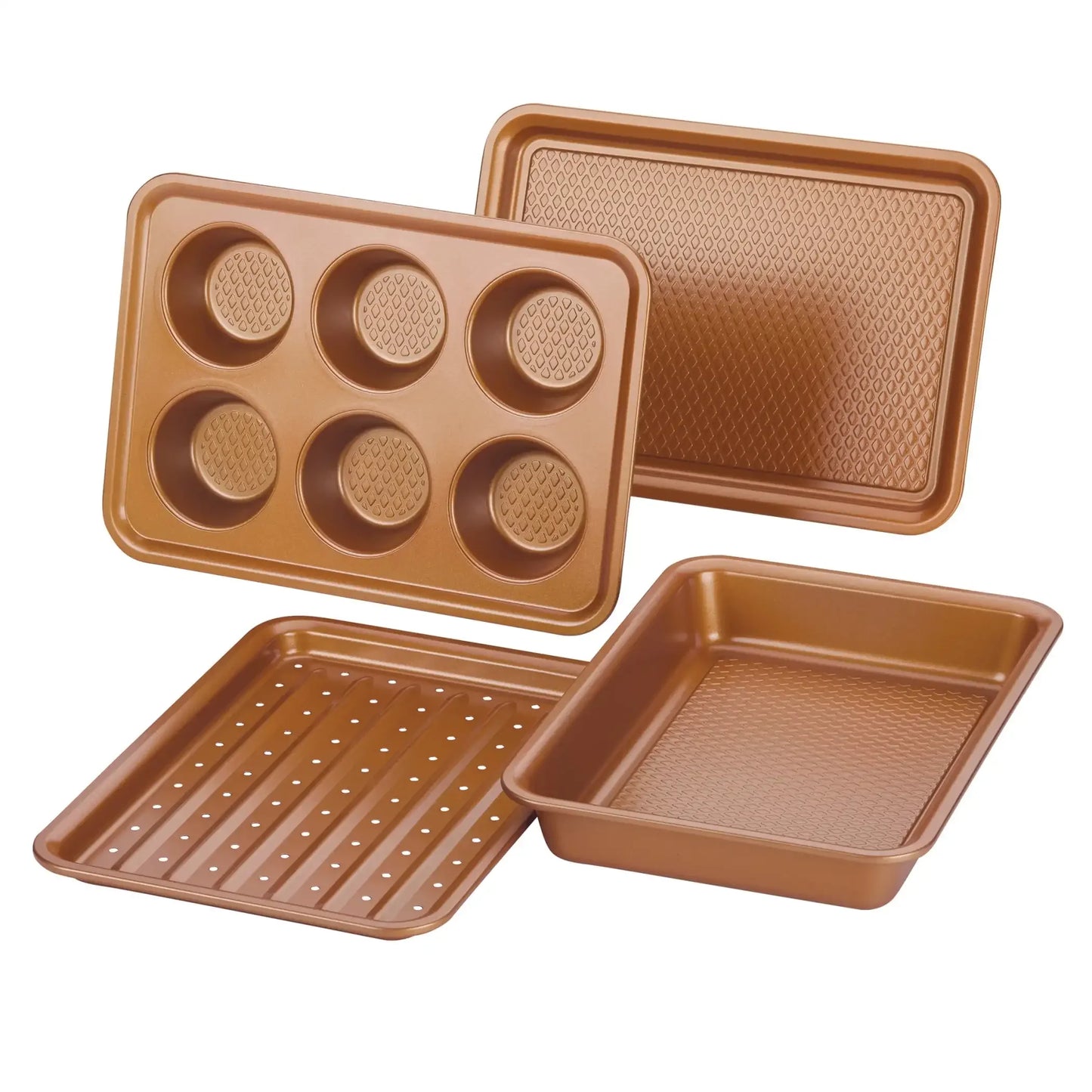 Hign-Concerned Ayesha 4-Piece Toaster Oven Bakeware Set