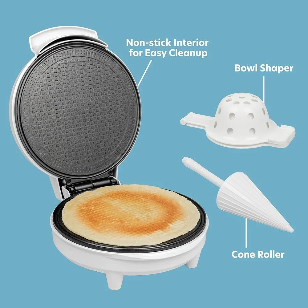 XMSJ Waffle Cone Maker Nonstick Electric Iron For Ice Cream