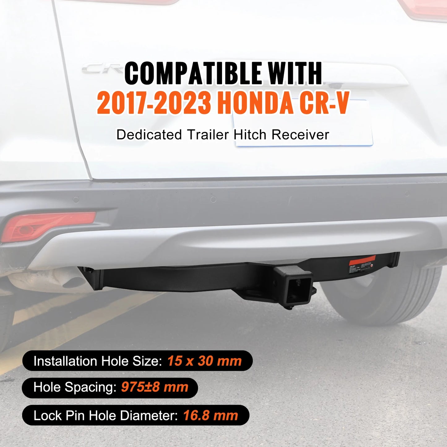 SucceBuy Class 3 Trailer Hitch Steel Tube Frame Tow Hook