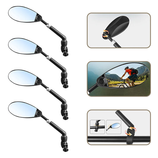 Handlebar Bike Mirror Adjustable Rearview Mirror for MTB Road Bike